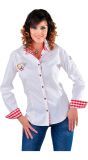 Witte tiroler blouse dames