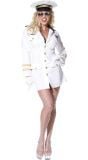 Witte Top Gun kapiteinsjurk