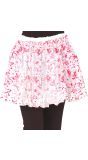Witte tutu met bloedspetters kind 30 cm halloween