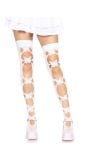 Witte vlinder kousen dames