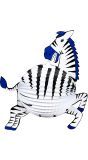 Witte zebra lampion