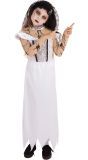 Witte Zombie Bruid Kostuum Kinderen