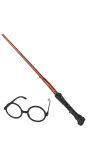 Wizard Ronde Bril met Toverstok