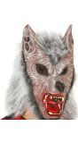 Wolf masker met haar latex halloween