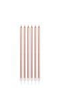 XL kaarsenset 16 stuks rosegoud metallic