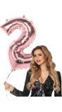 Xxl Rosegoud Ballon Cijfer 2