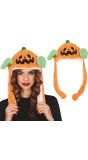 Zachte oranje pompoen hoed met bewegende oren halloween