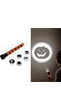 Zaklantaarn met halloween figuren