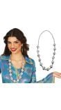 Zilveren 70's Disco Ketting