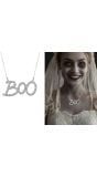 Zilveren Boo Spook Ketting