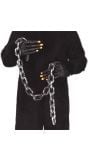 Zilveren dikke ketting halloween