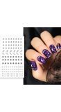 Zilveren nagelstickers diamond