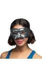 Zilveren Pailletten Disco Oogmasker 80's