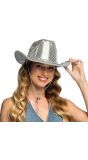 Zilveren Rodeo Cowboyhoed