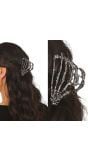 Zilveren Skelethand Haarclip