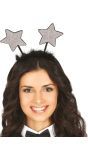 Zilveren sterren haarband