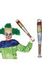 Zilver/gouden honkbalknuppel 47 cm halloween