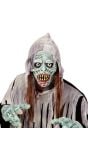 Zombie carnaval masker met haar