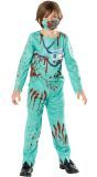 Zombie Dokter Outfit Kind Blauw