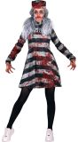 Zombie Gevangene Kostuum Dames met Bloed Halloween
