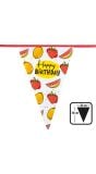 Zomerfruit happy Birthday vlaggenlijn