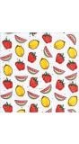 Zomerfruit papieren servetten 20 stuks