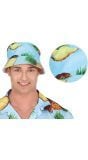 Zomerse Vissershoed Ananas Blauw