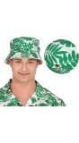 Zomerse Vissershoed Tropical Groene Palmbladeren