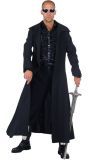 Zware lange steampunk jas heren