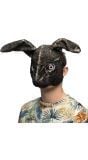 Zwart Konijn Masker Pluche