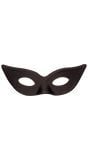 Zwart oogmasker carnaval kind