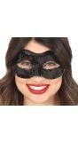 Zwart Pailletten Oogmasker