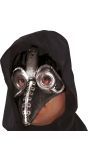 Zwart pestdokter masker halloween