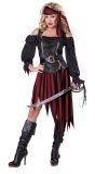 Zwart piratenpak dames