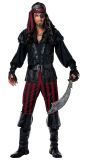 Zwart piratenpak heren