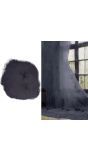 Zwart spinnenweb 100g halloween