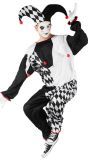 Zwart Witte Jester Outfit Heren