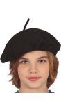 Zwarte Baret Kind