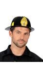 Zwarte brandweer helm