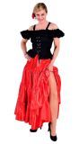Zwarte carmen blouse vrouwen