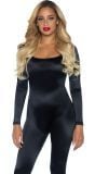 Zwarte catsuit pak