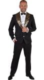 Zwarte colbert met sterren