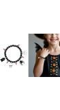 Zwarte Halloween Armband Kind