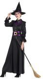 Zwarte Halloweenjurk Dames Classy Heks