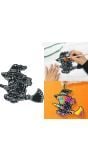 Zwarte Heks Silhouetten Kleurset 6 Stuks