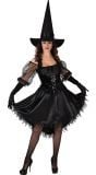 Zwarte jurk halloween