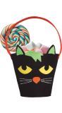 Zwarte Kat Snoepemmer 20 Cm Halloween