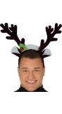 Zwarte kerst diadeem rendier hoofdband