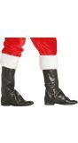 Zwarte kerstman laarzenhoezen kind