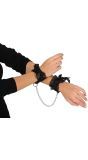 Zwarte Polsketting Handboeien Kant